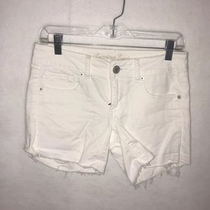 American Eagle shorts size 4 stretchy raw edge